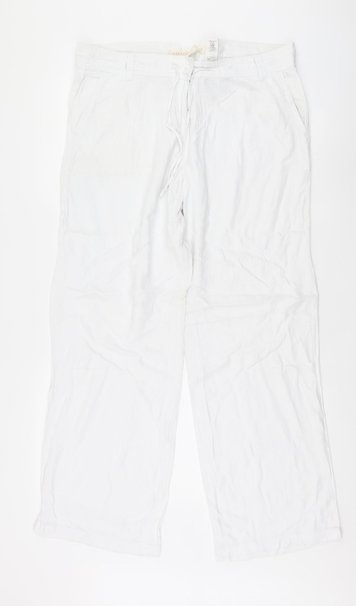 NEXT Womens White   Trousers  Size 14 L31 in