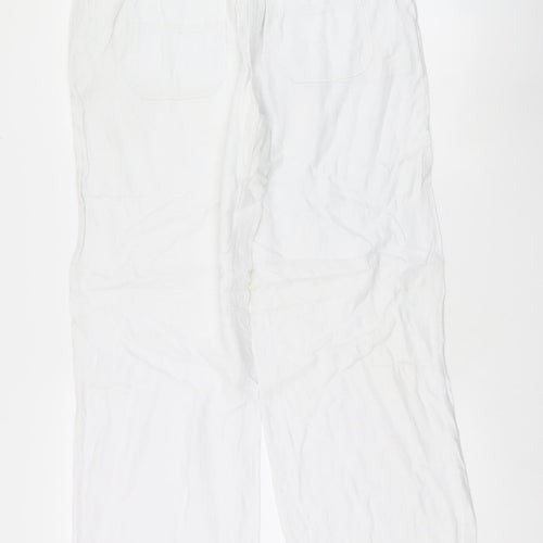 NEXT Womens White   Trousers  Size 14 L31 in