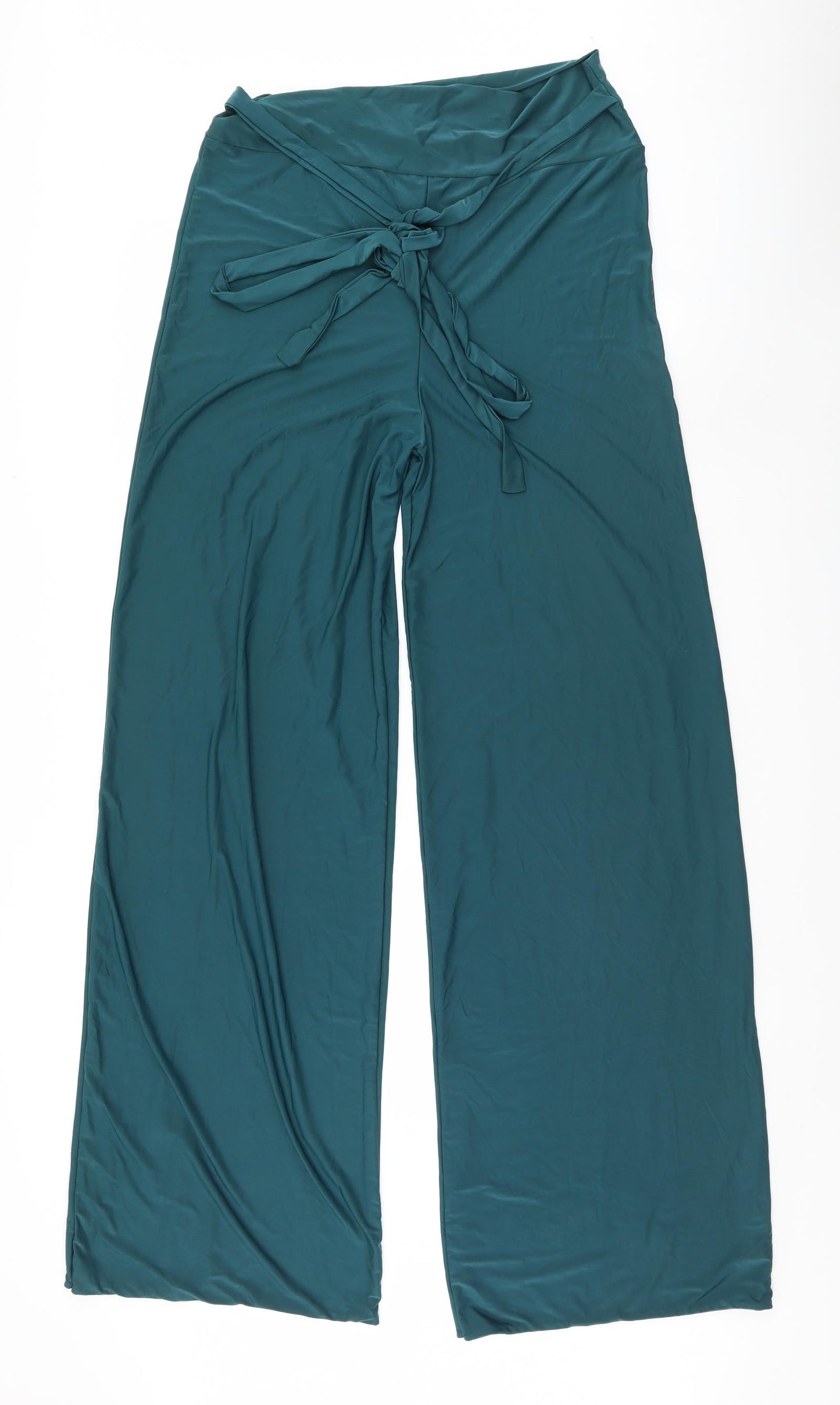 PRETTYLITTLETHING Womens Blue   Trousers  Size 18 L34 in