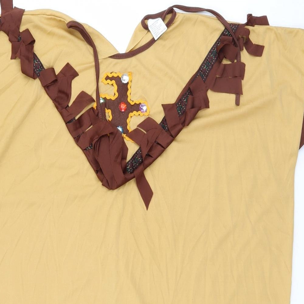 Preworn Womens Yellow   Shift  One Size  - Costume dress
