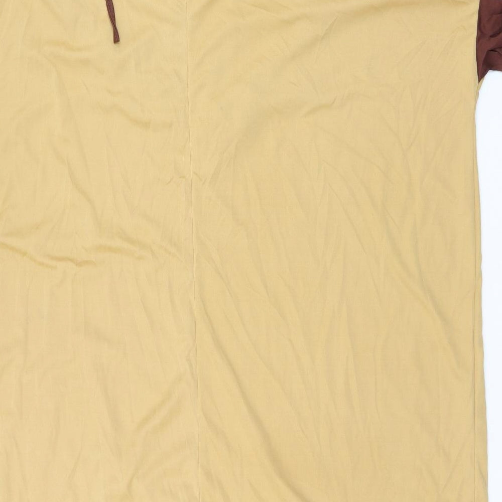 Preworn Womens Yellow   Shift  One Size  - Costume dress