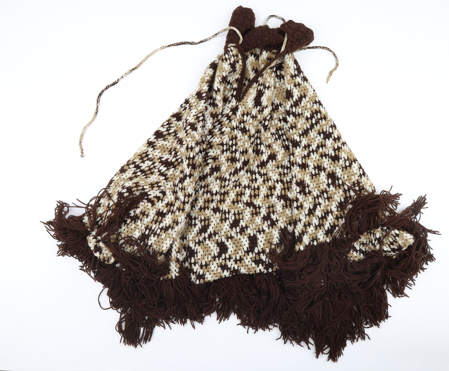 Preworn Unisex Brown    Shawl/Wrap
