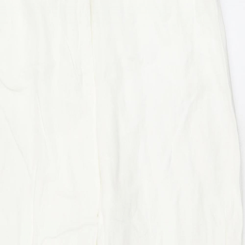 Marks and Spencer Womens White   Trousers  Size 16 L28.5 in