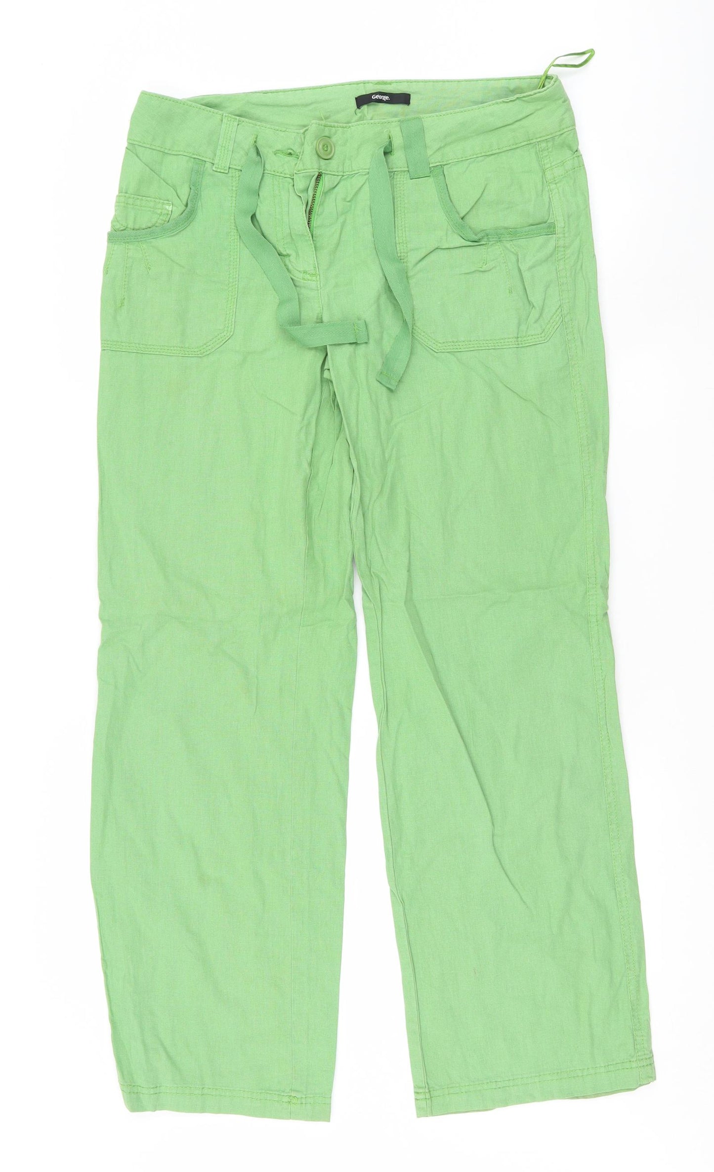 George Womens Green   Trousers  Size 12 L30 in
