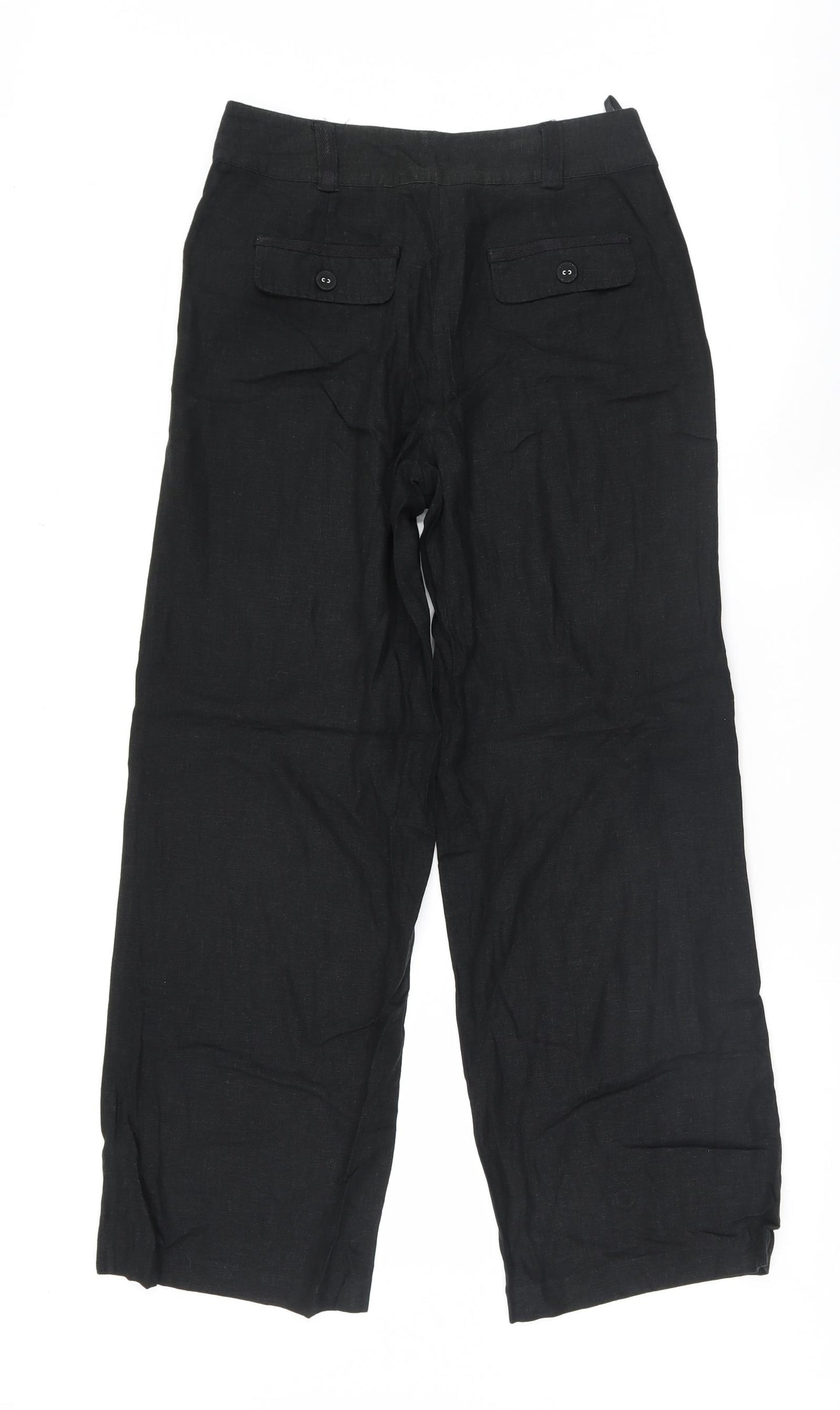 Mia Moda Womens Black   Trousers  Size 10 L28.5 in