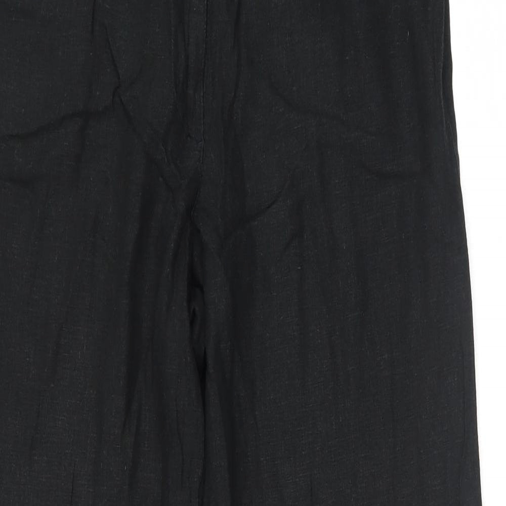 Mia Moda Womens Black   Trousers  Size 10 L28.5 in