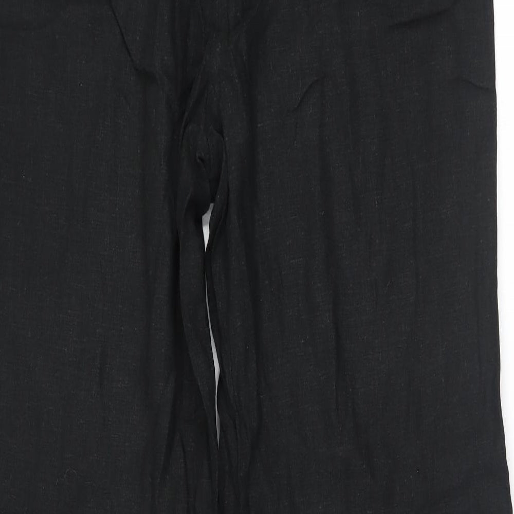 Mia Moda Womens Black   Trousers  Size 10 L28.5 in
