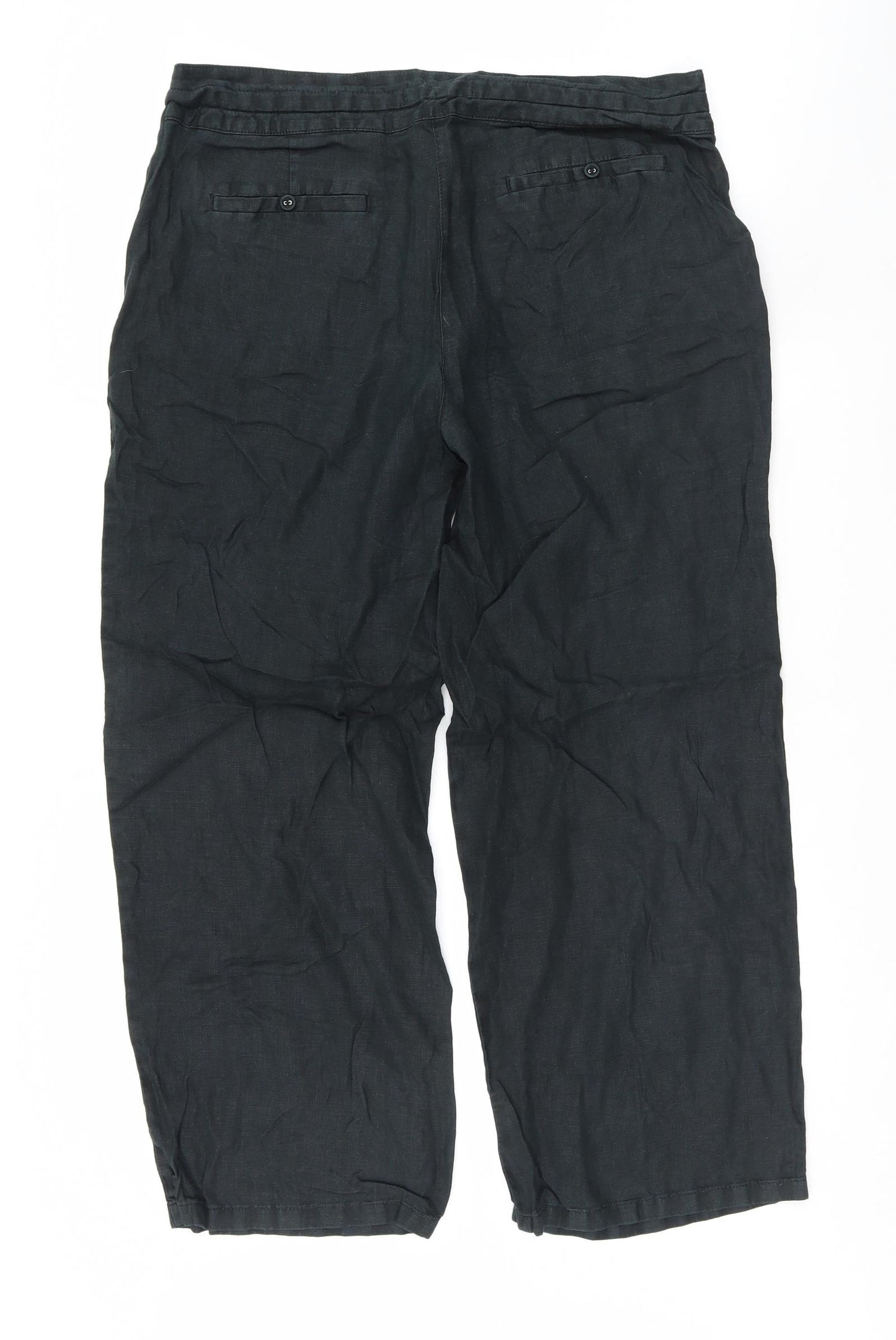 TU Womens Black   Trousers  Size 14 L27 in
