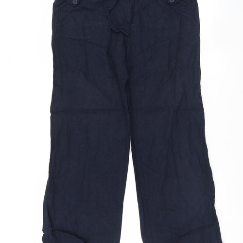 Debenhams Womens Blue   Trousers  Size 10 L29 in
