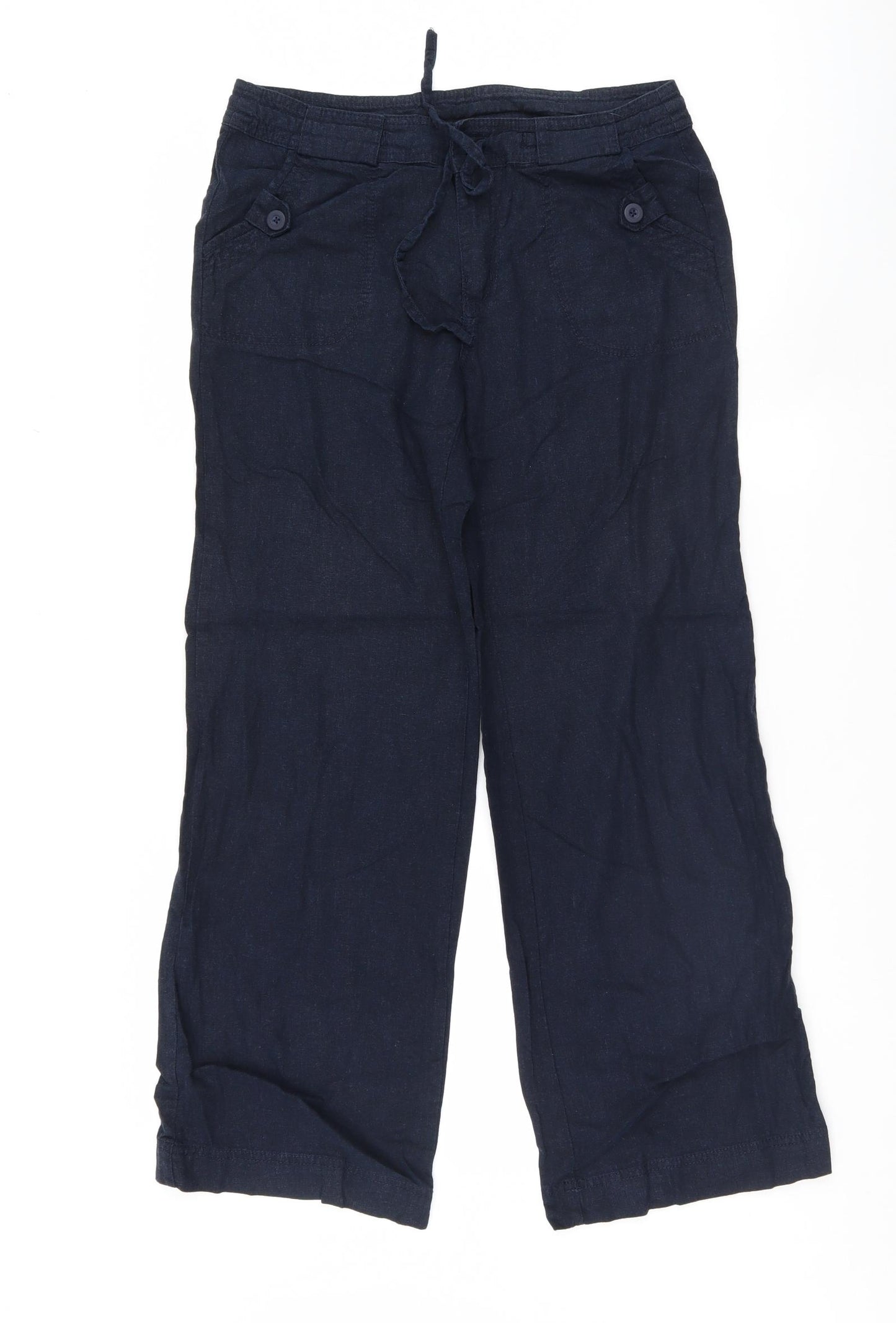 Debenhams Womens Blue   Trousers  Size 10 L29 in