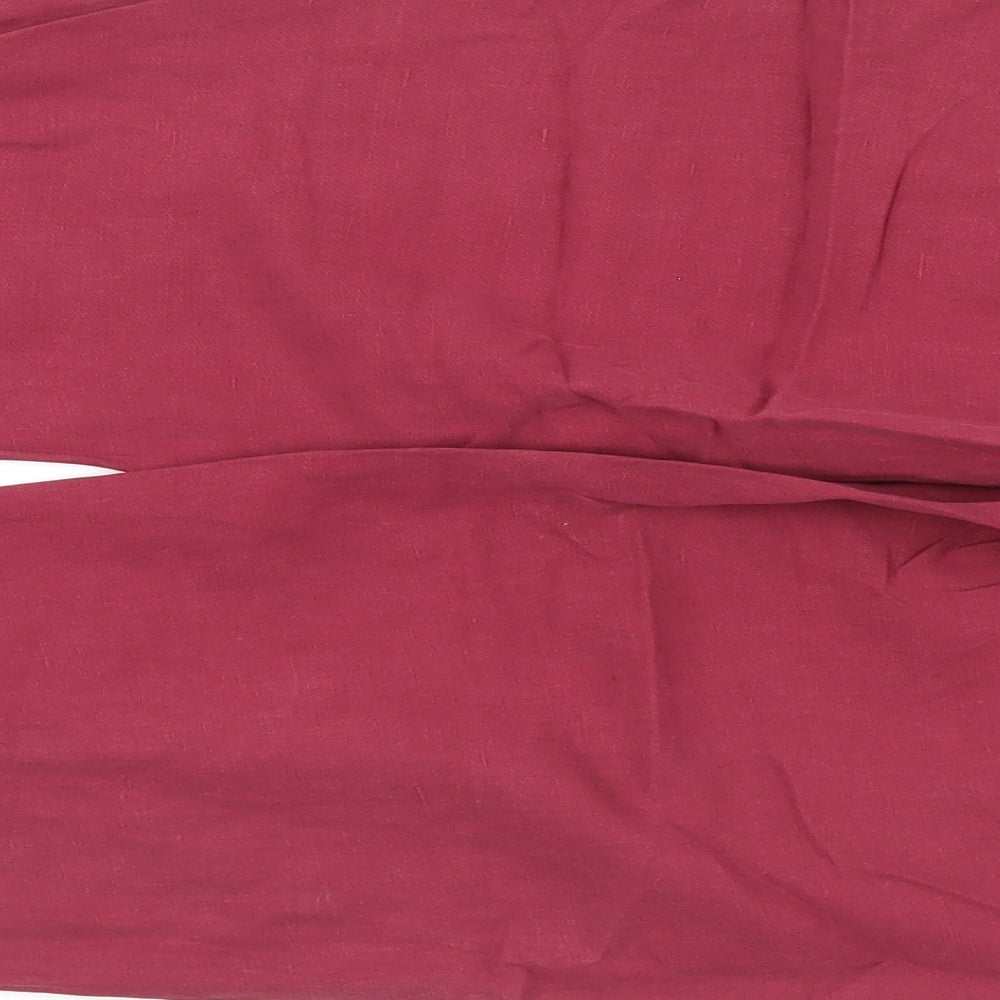 Pure Womens Red   Trousers  Size 10 L27.5 in