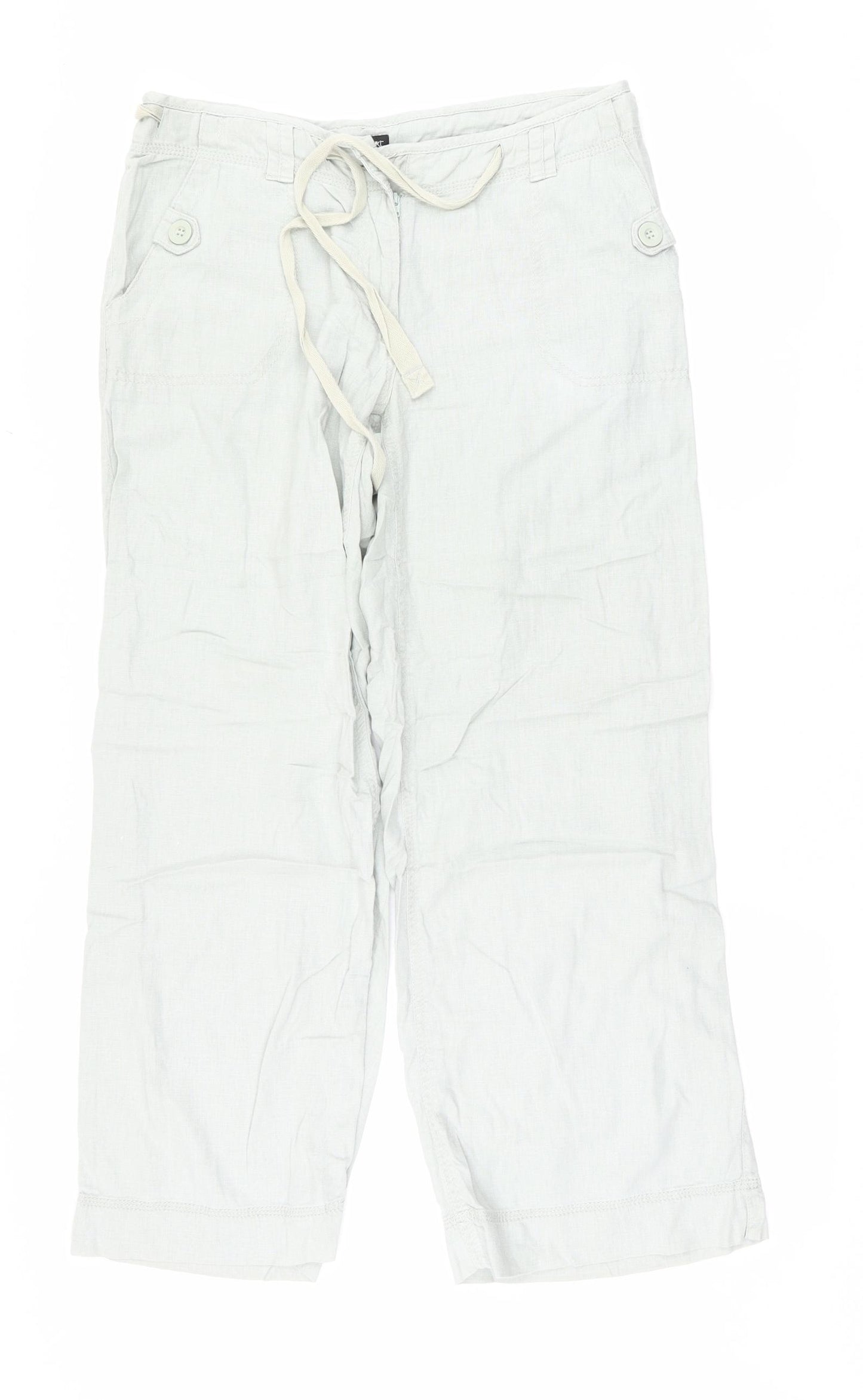 NEXT Womens Green   Trousers  Size 10 L28 in