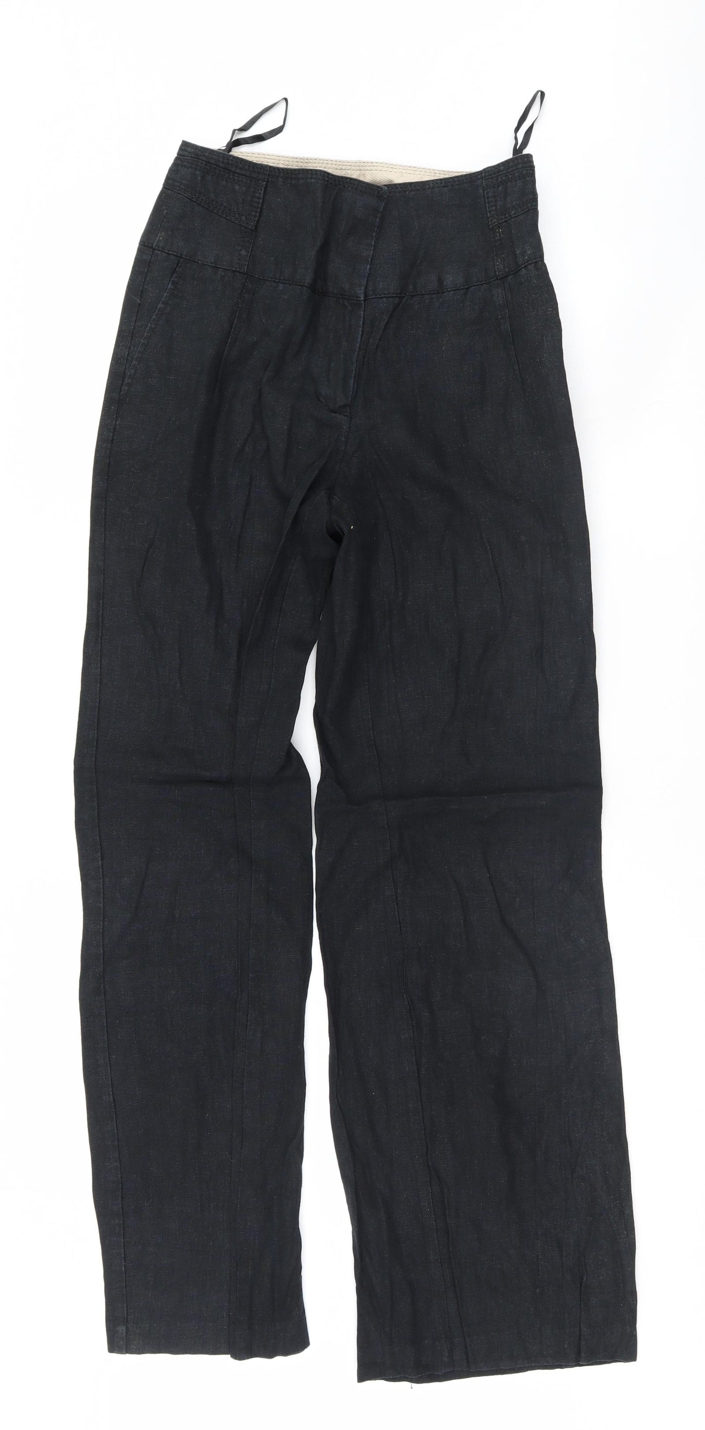 NEXT Womens Black   Trousers  Size 8 L31 in