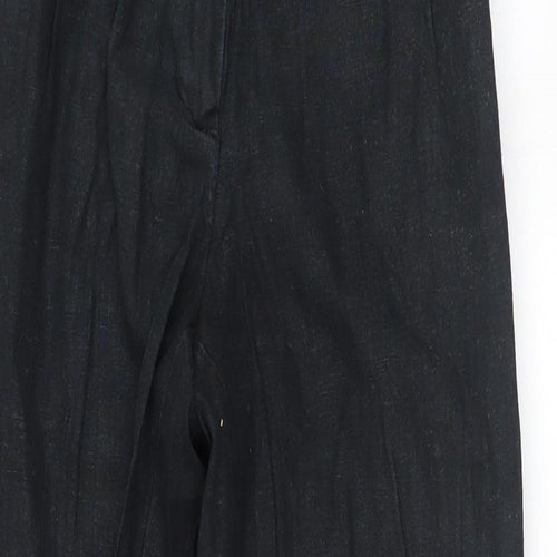 NEXT Womens Black   Trousers  Size 8 L31 in