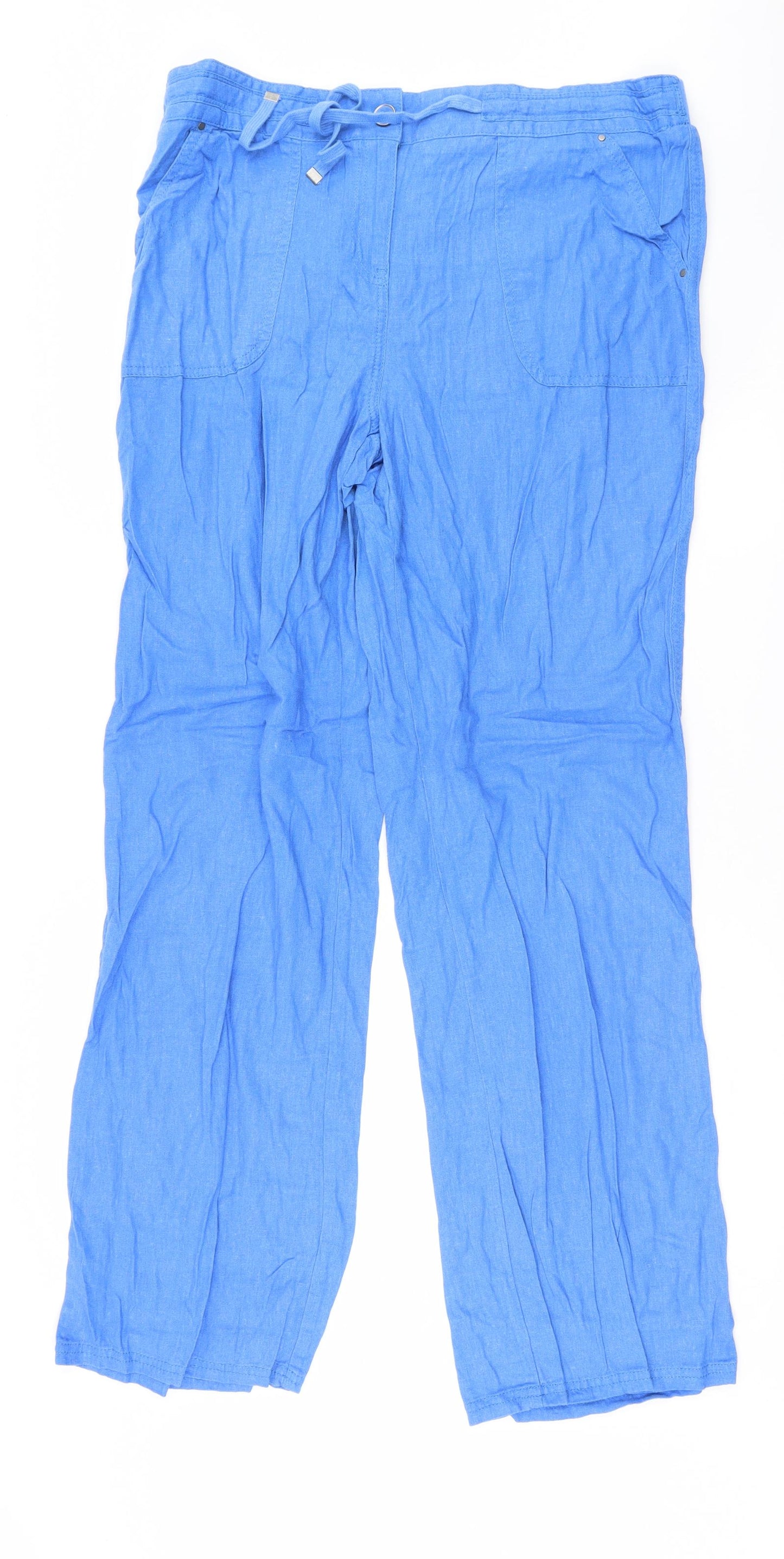 George Womens Blue   Sweatpants Trousers Size 14 L32 in