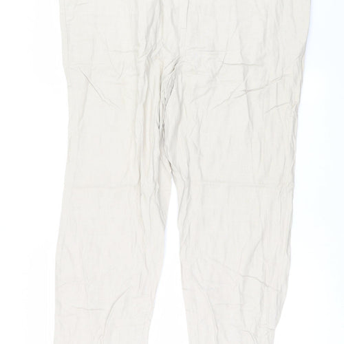 Marks and Spencer Womens Beige   Trousers  Size 18 L28 in
