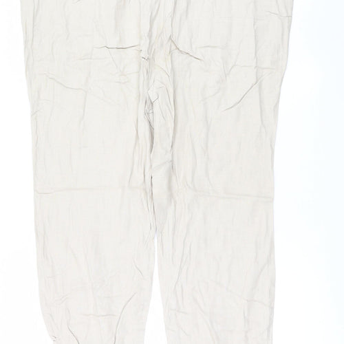 Marks and Spencer Womens Beige   Trousers  Size 18 L28 in