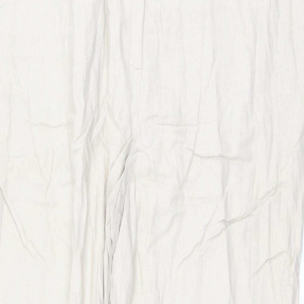 Marks and Spencer Womens Beige   Trousers  Size 18 L28 in