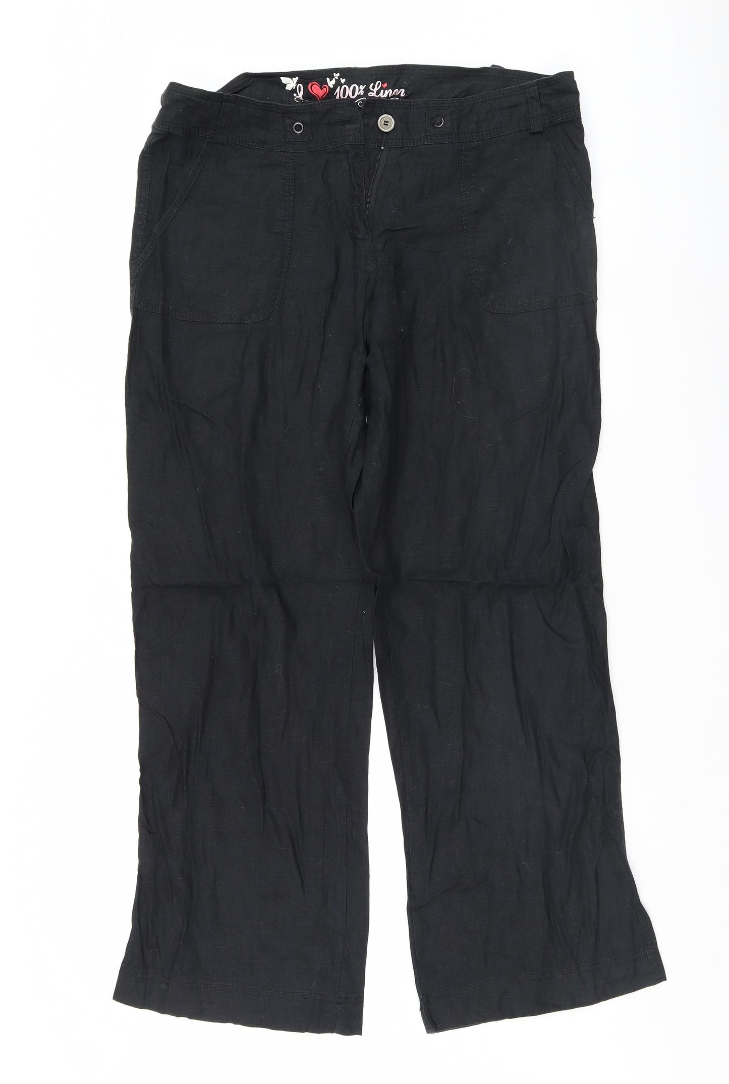 Atmosphere Womens Black   Trousers  Size 12 L30.5 in