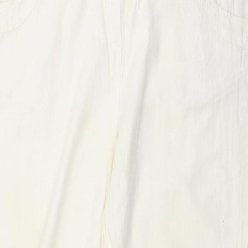Aspire Womens White   Trousers  Size L L29.5 in