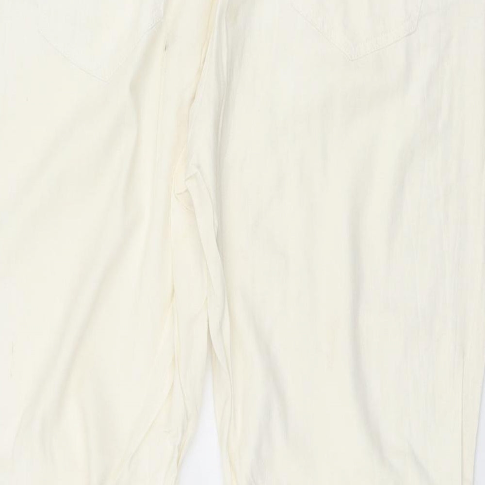 Aspire Womens White   Trousers  Size L L29.5 in
