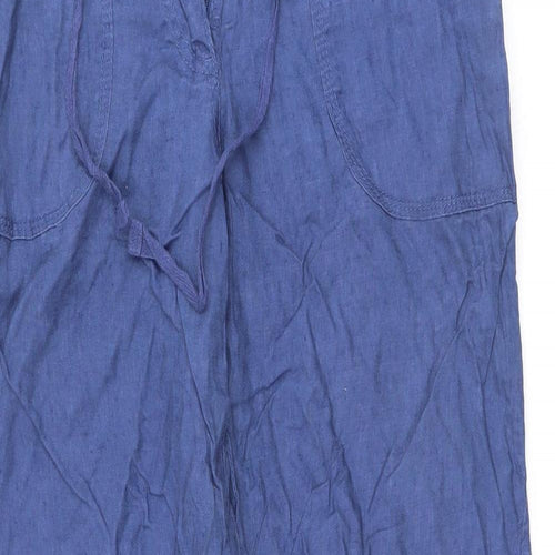Denim & Co. Womens Black   Trousers  Size 8 L31 in