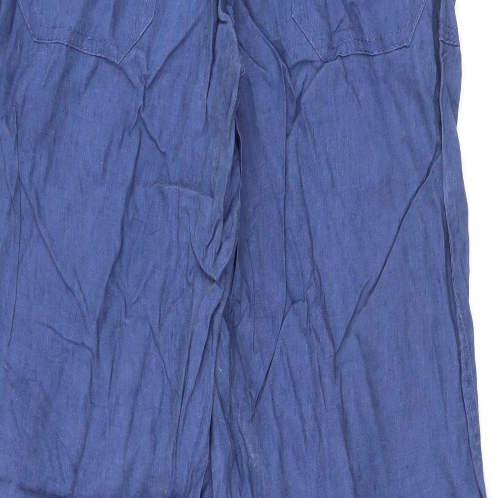 Denim & Co. Womens Black   Trousers  Size 8 L31 in