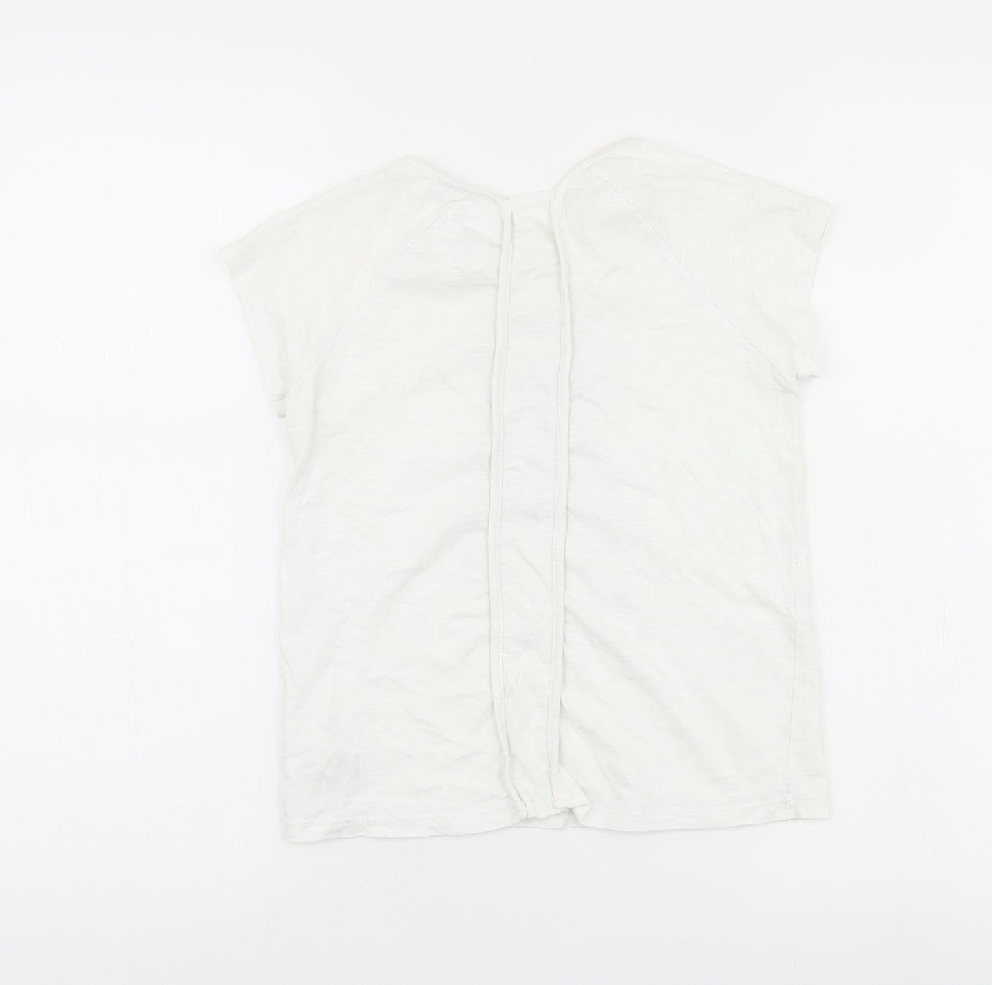 NEXT Girls Silver   Basic T-Shirt Size 9 Years