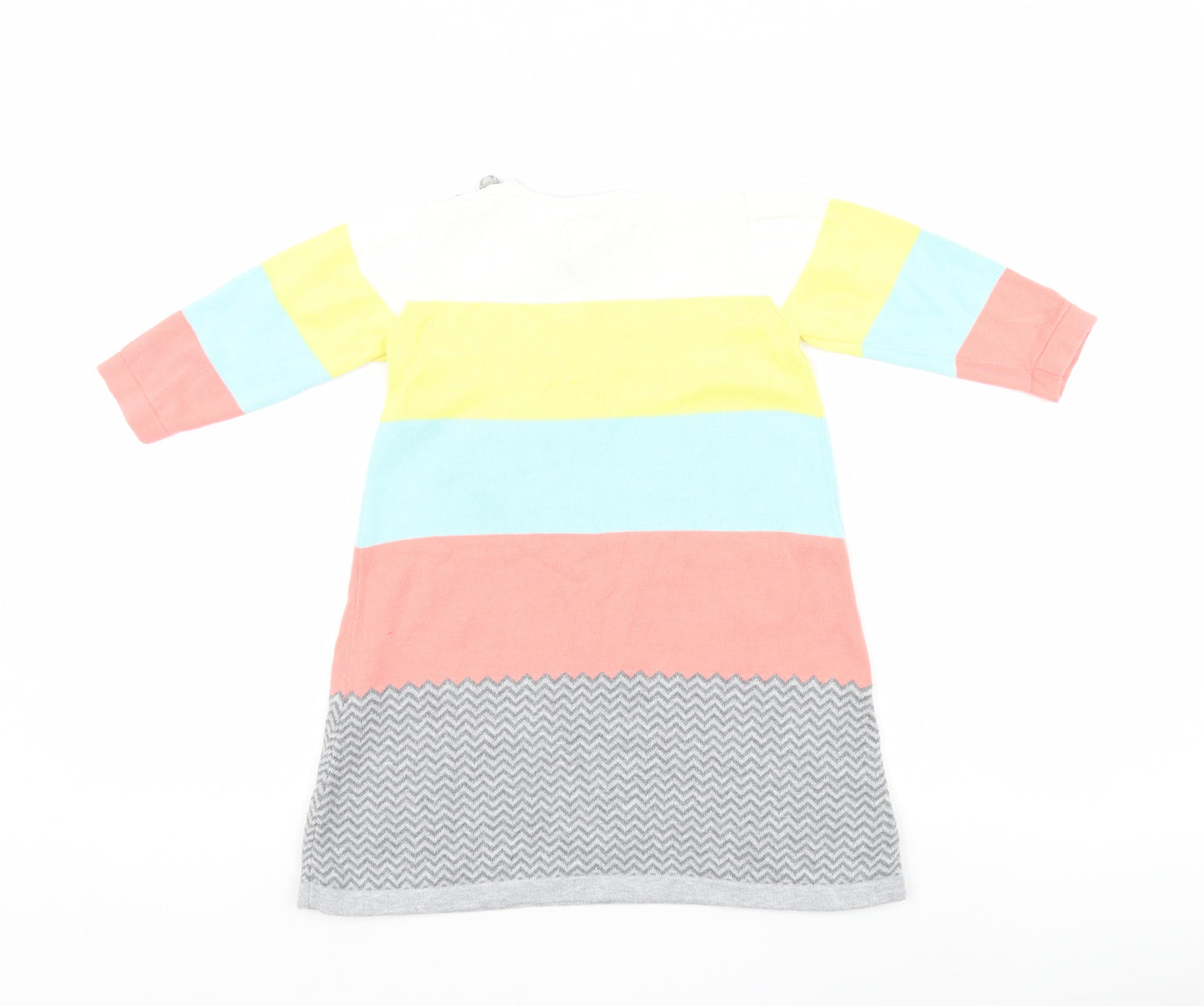 bonnie kids london Girls Multicoloured Striped  Pullover Jumper Size 4-5 Years