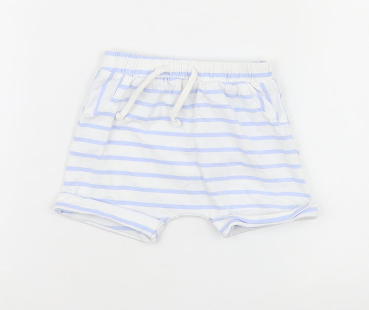 Matalan Baby Multicoloured Striped  Cropped Trousers Size 3-6 Months