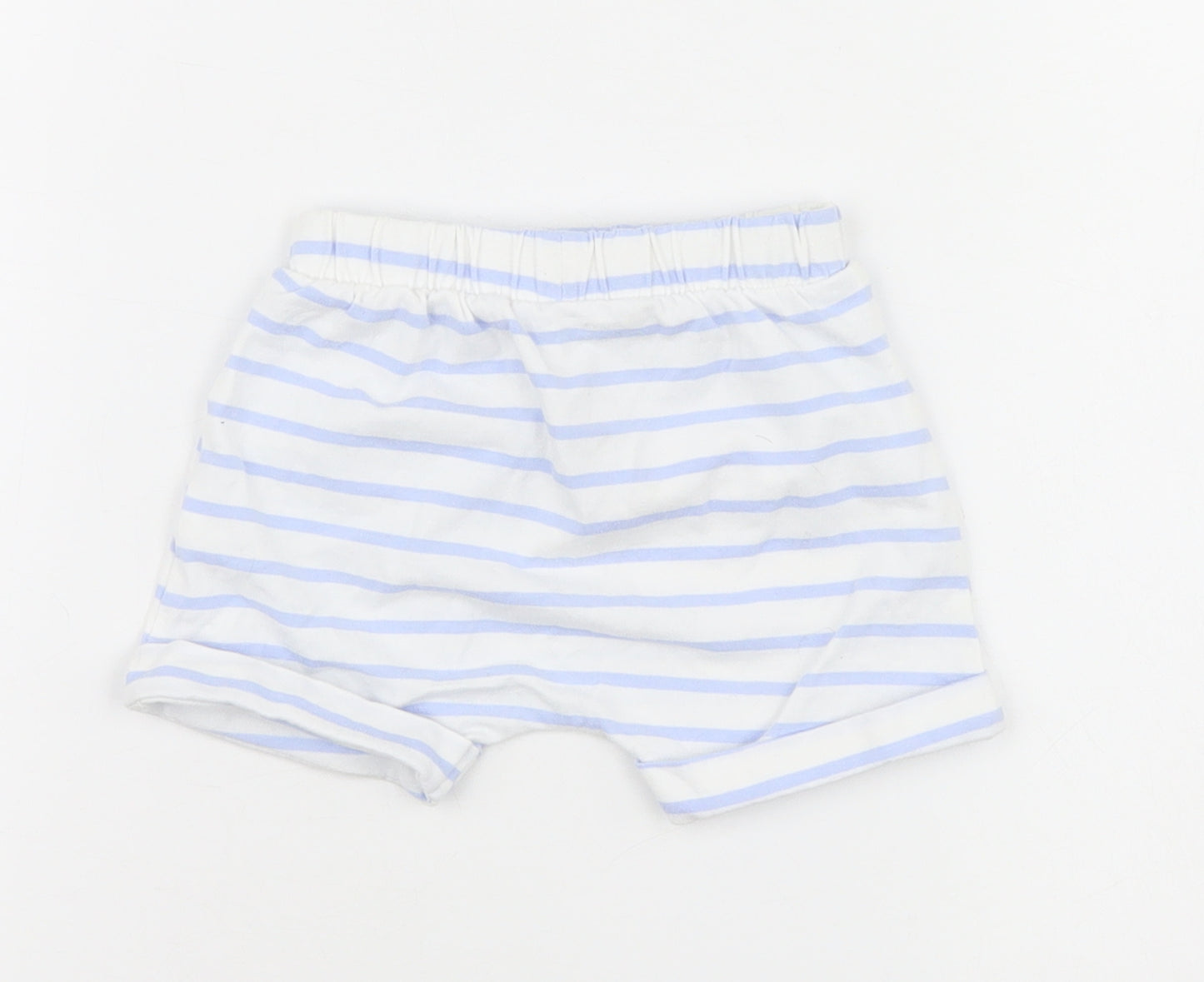 Matalan Baby Multicoloured Striped  Cropped Trousers Size 3-6 Months