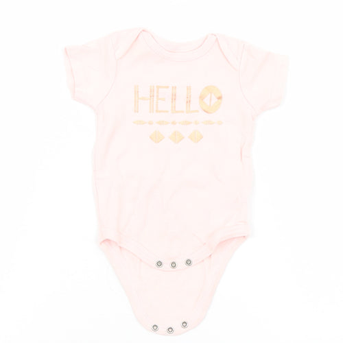chick pea Girls Pink   Babygrow One-Piece Size 3-6 Months