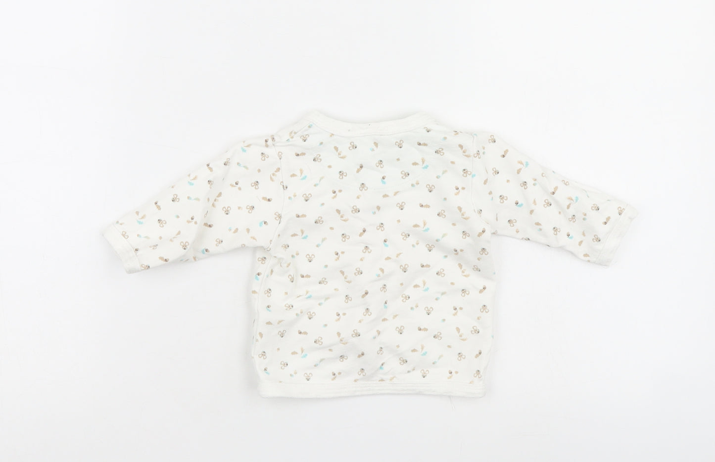 Ergee Girls White Spotted  Cardigan Jumper Size 0-3 Months