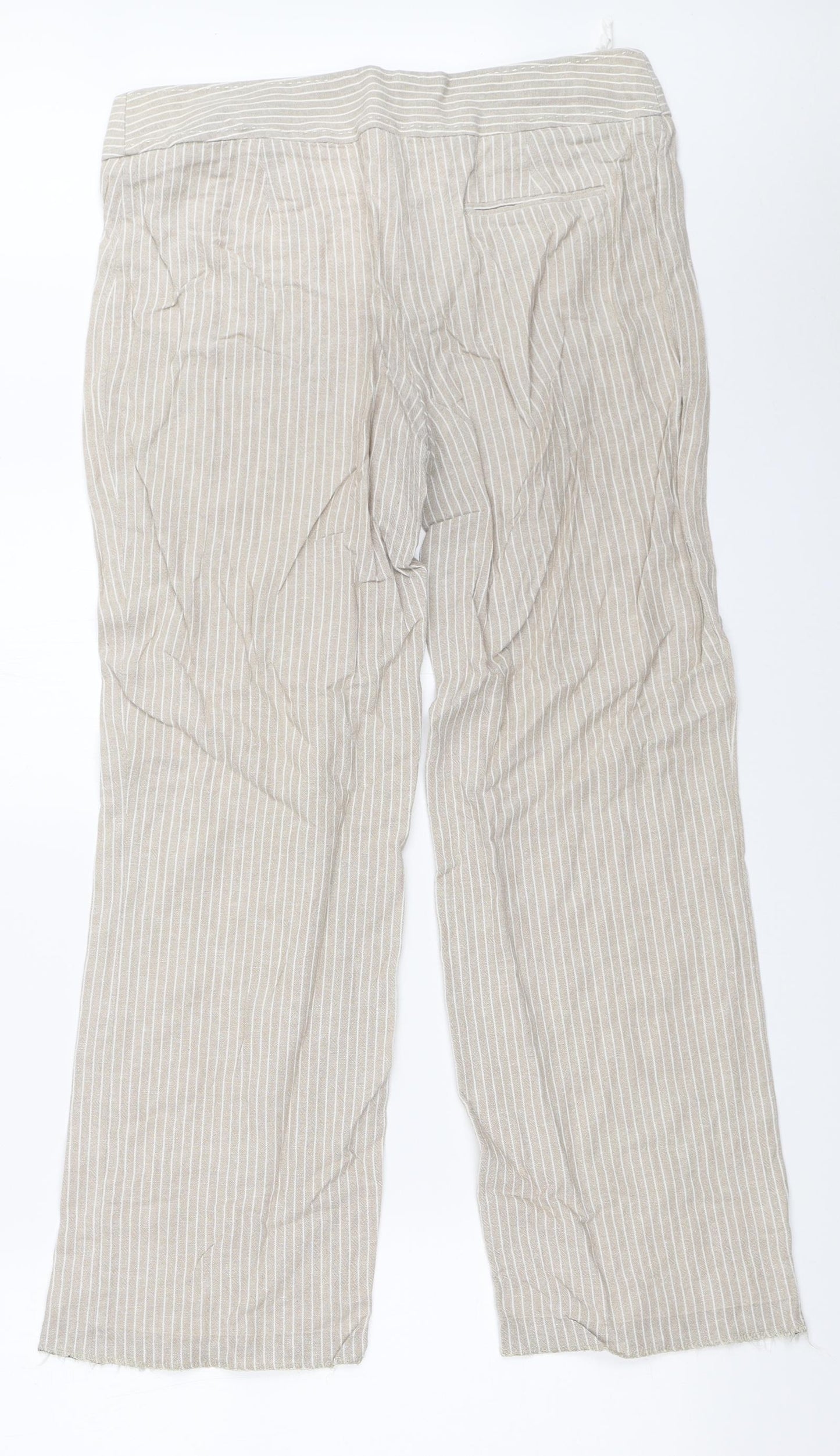 Marks and Spencer Womens Beige   Trousers  Size 14 L28 in
