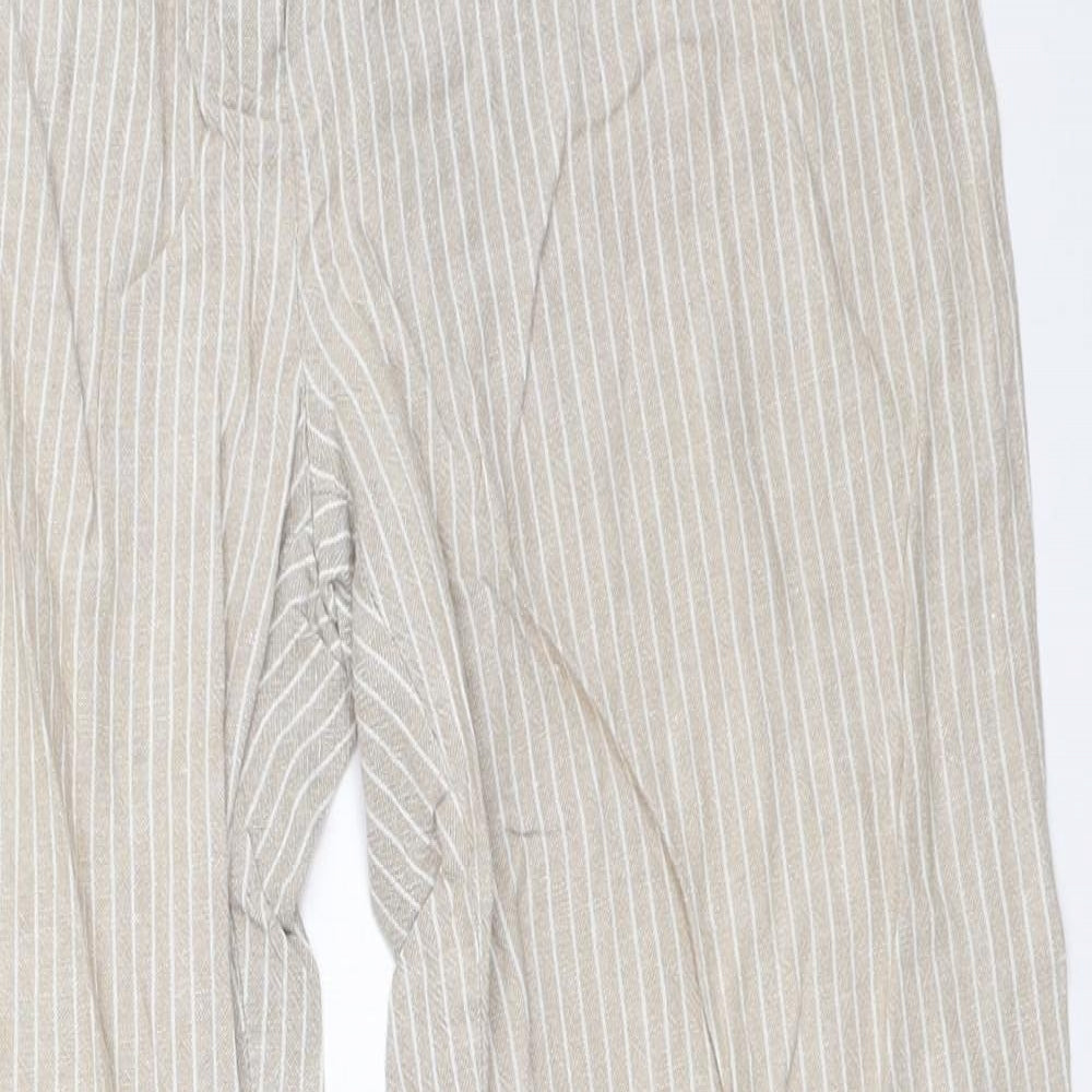 Marks and Spencer Womens Beige   Trousers  Size 14 L28 in