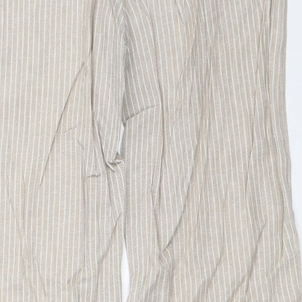 Marks and Spencer Womens Beige   Trousers  Size 14 L28 in