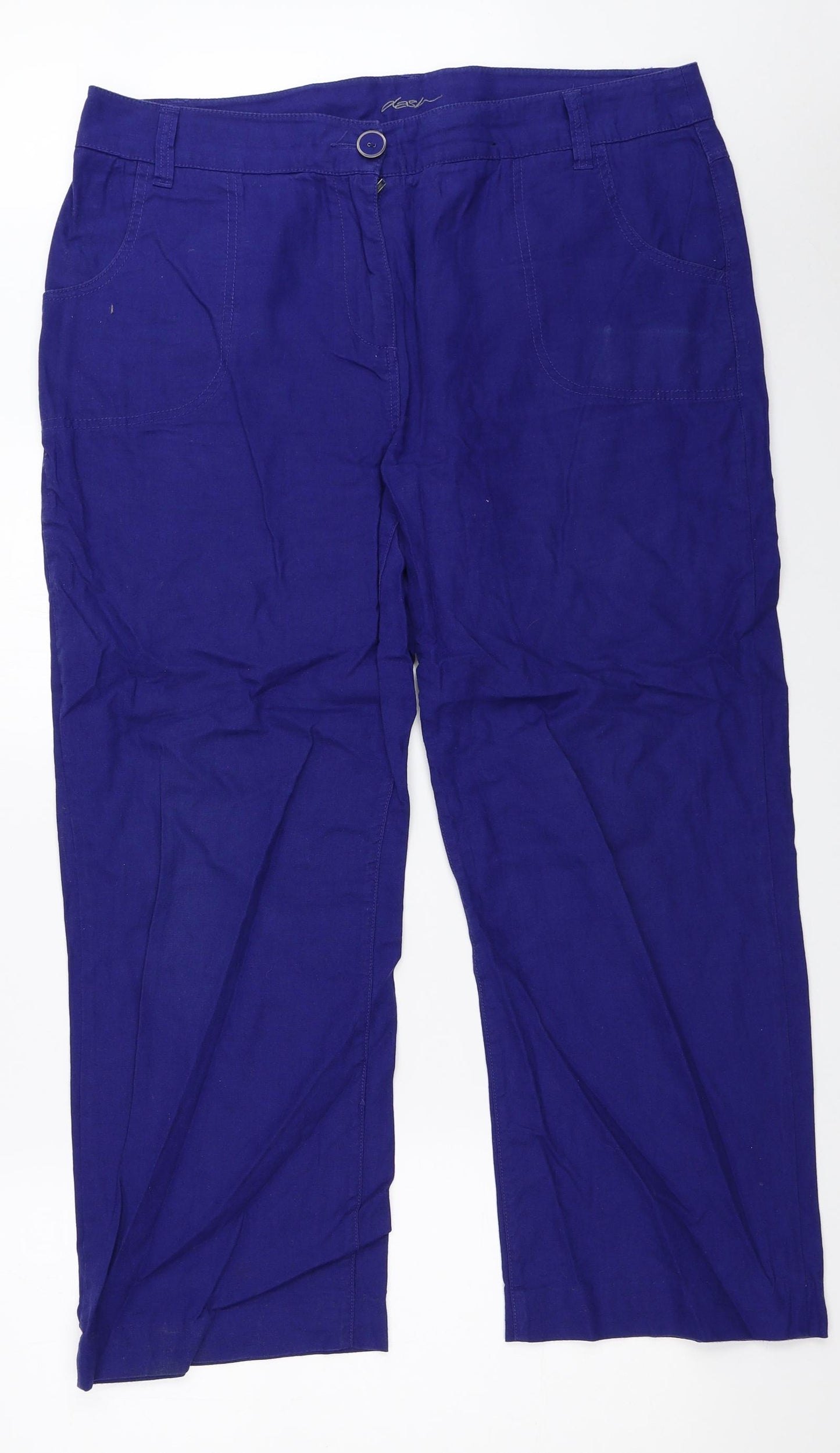 DASH Womens Blue   Trousers  Size 18 L26 in