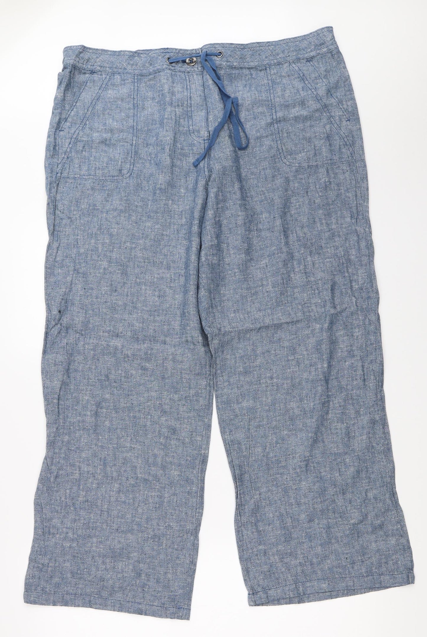 TU Womens Blue   Trousers  Size 16 L28 in