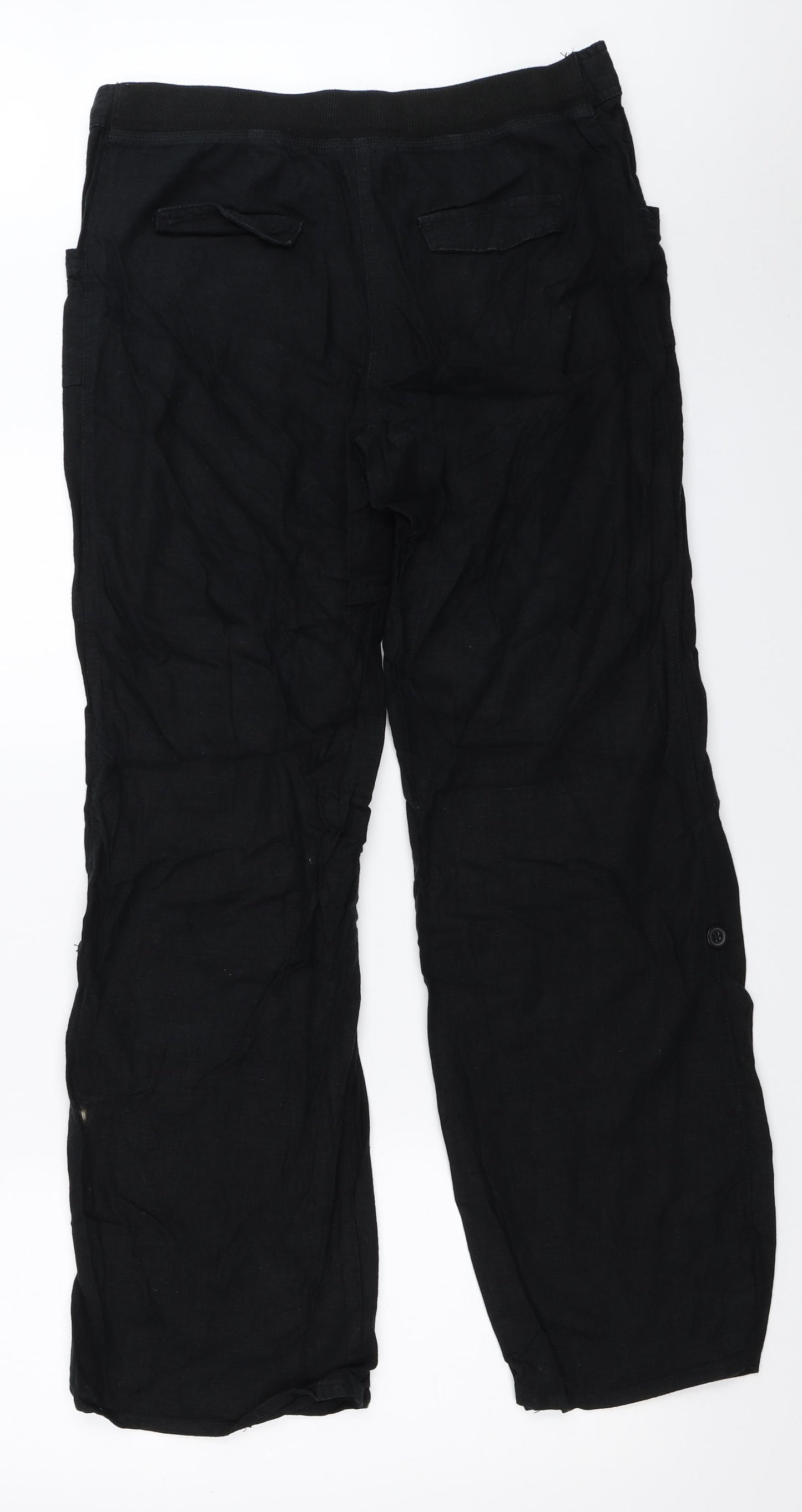 F&F Womens Black   Trousers  Size 10 L30 in