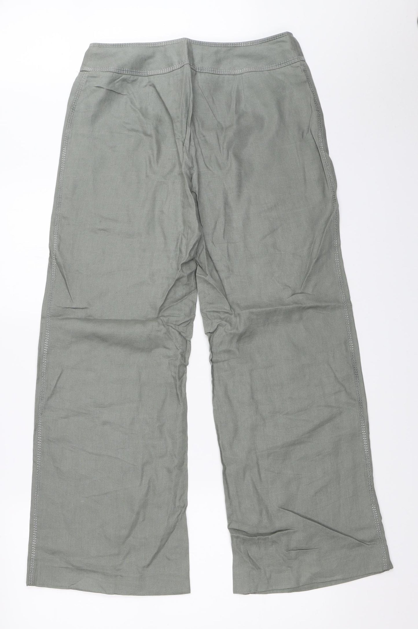 Per Una Womens Green   Trousers  Size 10 L29 in