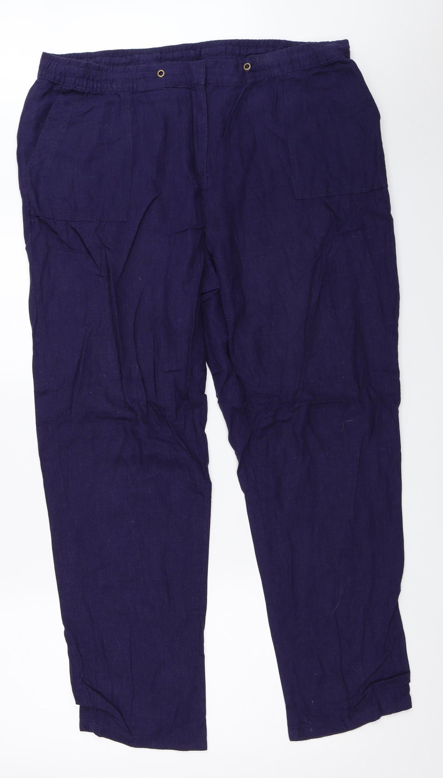 Bonmarché Womens Blue   Trousers  Size 18 L29 in
