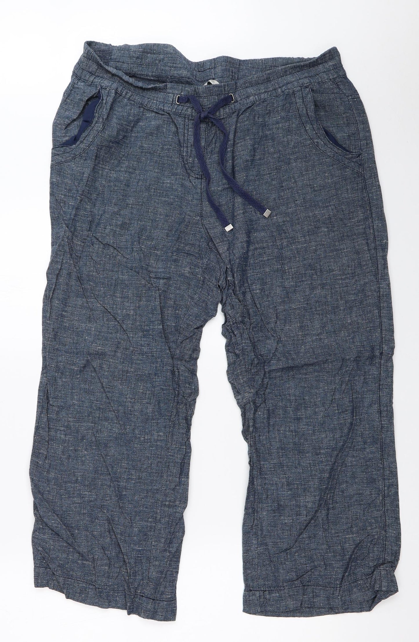 George Womens Blue   Trousers  Size 16 L25 in