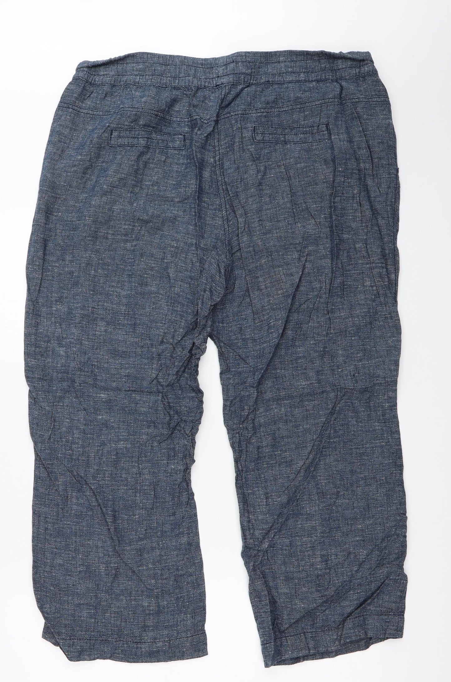 George Womens Blue   Trousers  Size 16 L25 in