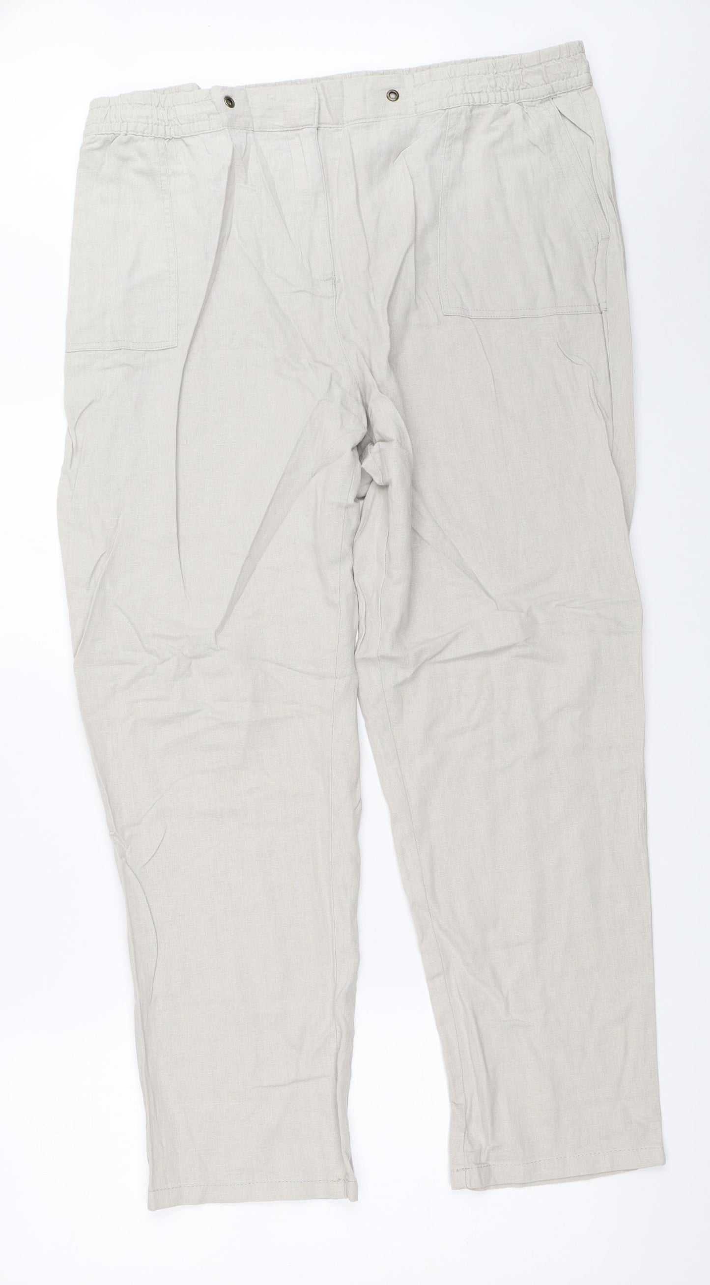 Bonmarché Womens Beige   Trousers  Size 18 L29 in