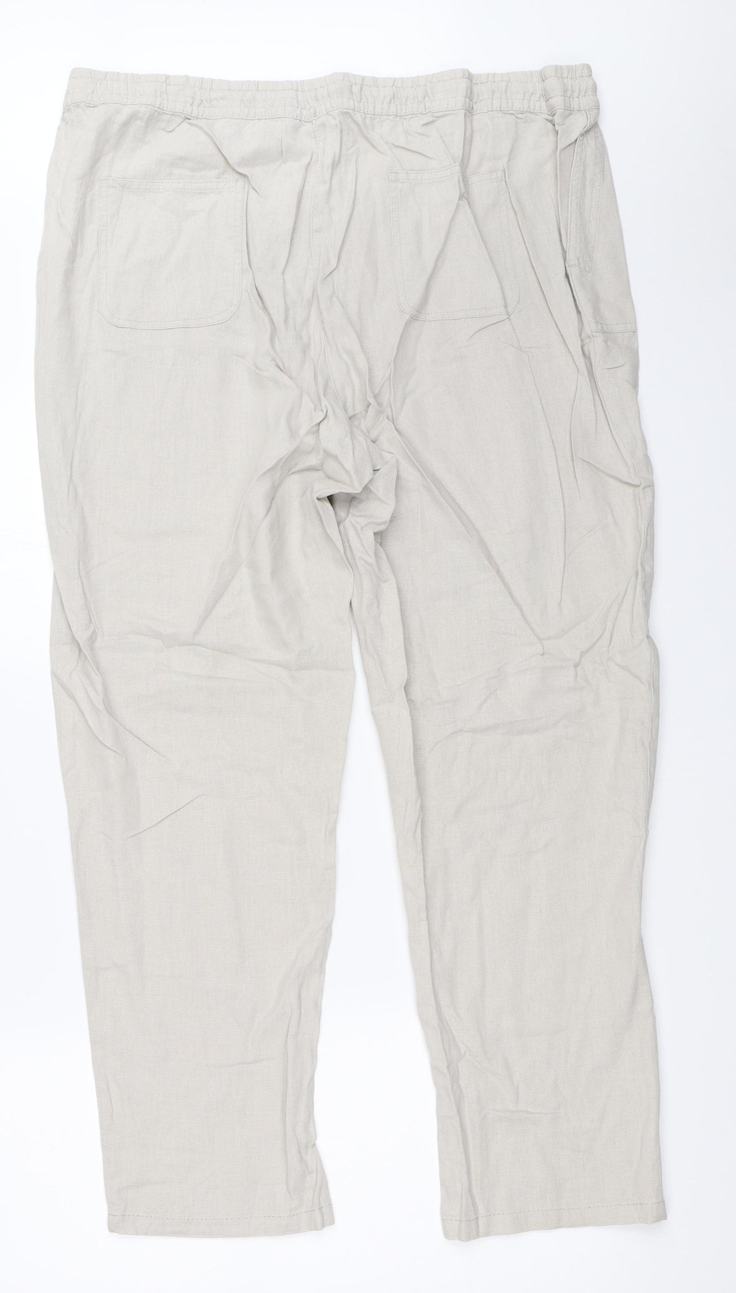 Bonmarché Womens Beige   Trousers  Size 18 L29 in