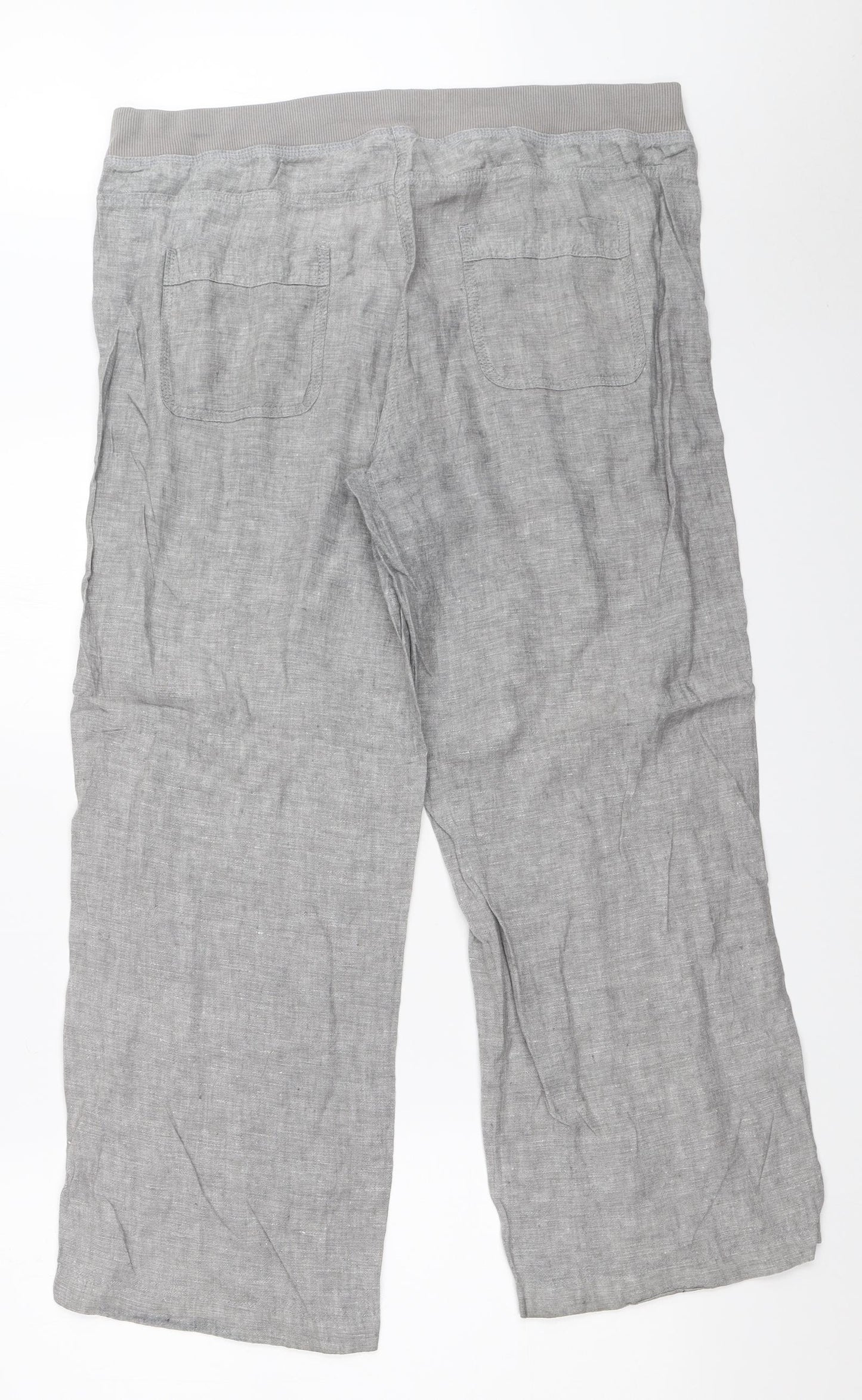 Marks and Spencer Womens Grey   Trousers  Size 14 L28 in
