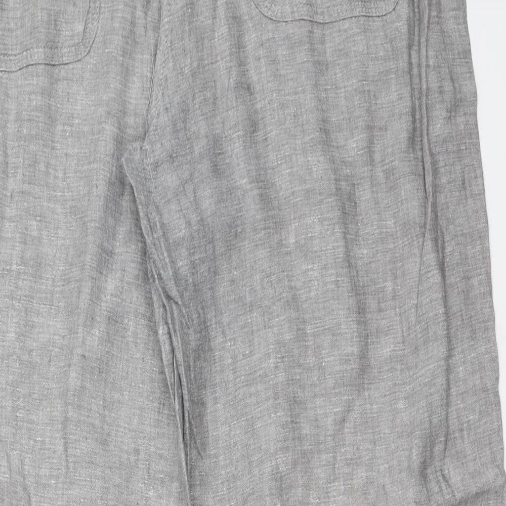 Marks and Spencer Womens Grey   Trousers  Size 14 L28 in