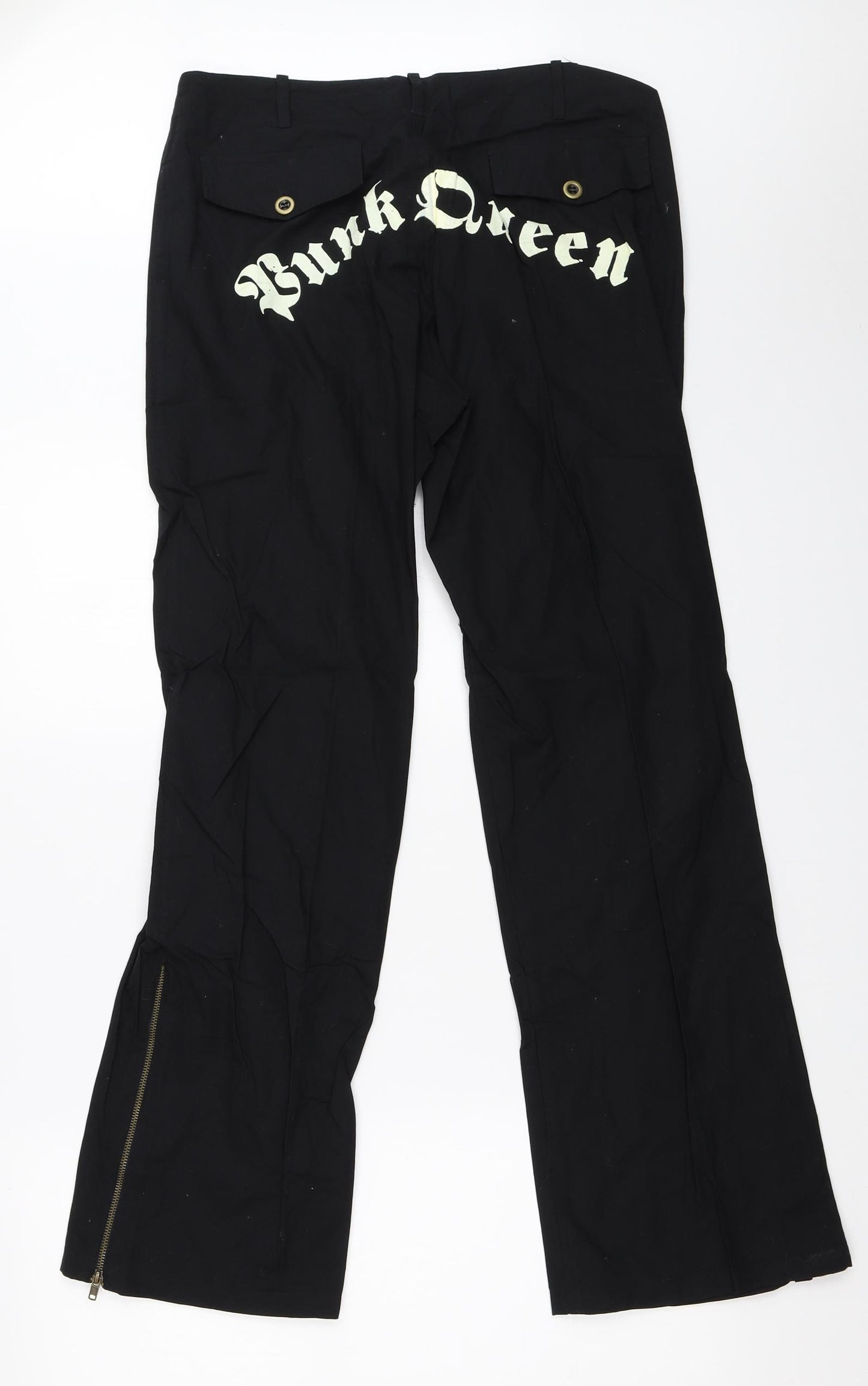 Sandi Womens Black   Trousers  Size 14 L30 in