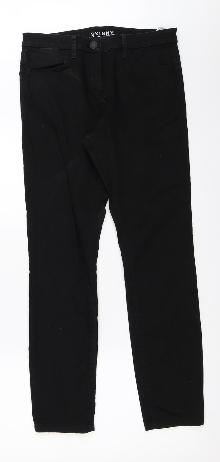 Marks and Spencer Womens Black Skinny Jeans Size 12 L28.5 in