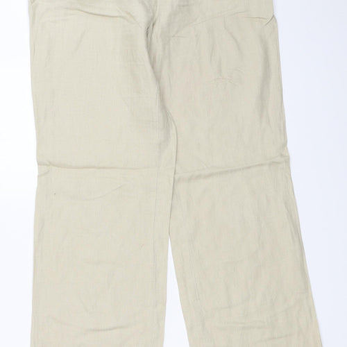 H&M Womens Beige   Trousers  Size 36 L31 in
